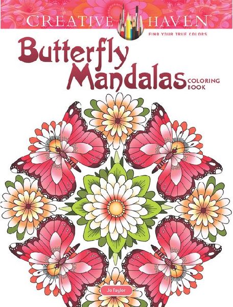 Creative Haven Butterfly Mandalas Coloring Book