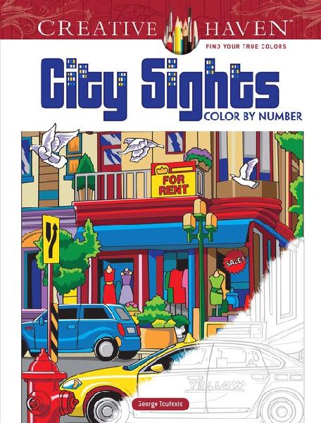 Creative Haven City Sights Color By Number