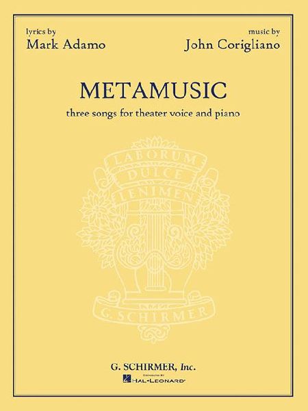 Metamusic: Three Songs for Theater Voice and Piano