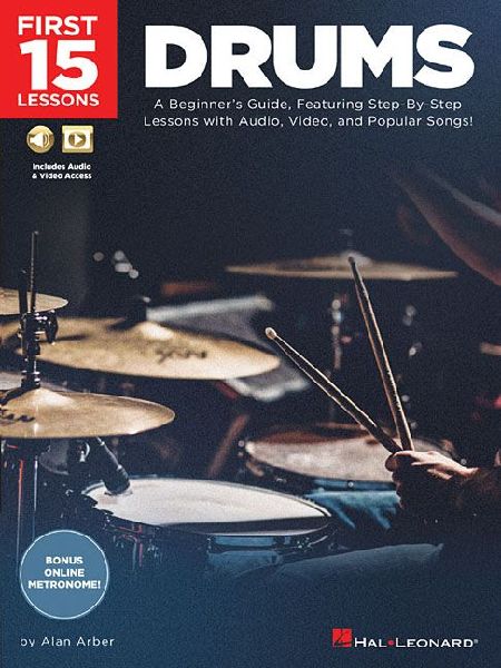 First 15 Lessons - Drums Book/Online Media