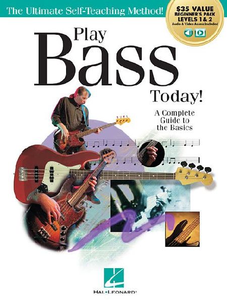 Play Bass Today! All-In-One Beginners Pack Includes Book 1, Book 2, Online Audio & Video