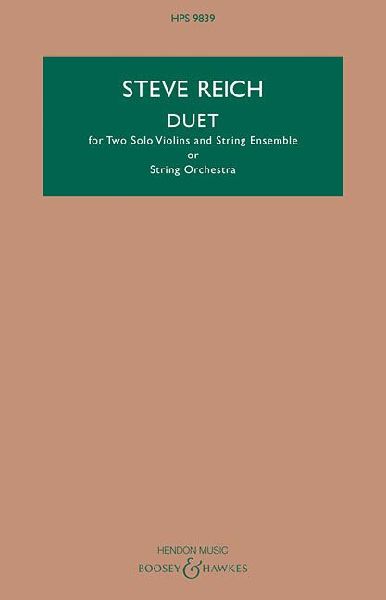 Duet: For Two Violins and String Ensemble Study Score