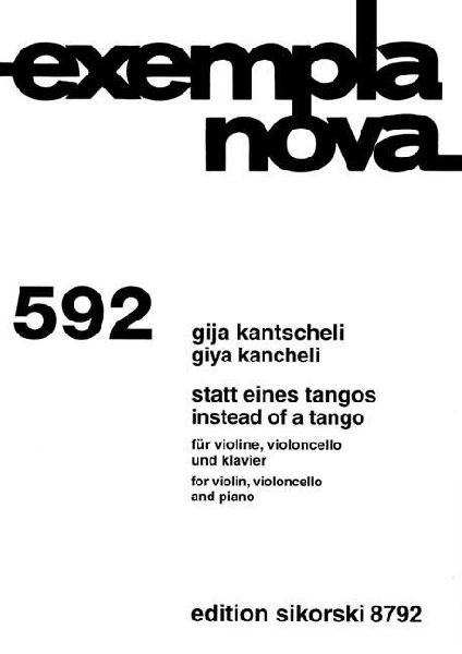Instead of a Tango: Violin, Cello, Piano