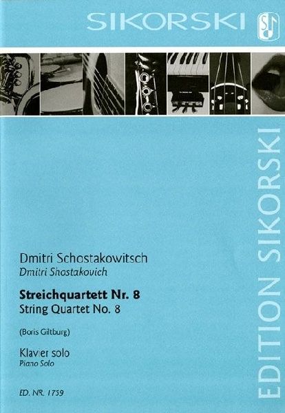 String Quartet No. 8 Arranged for Solo Piano