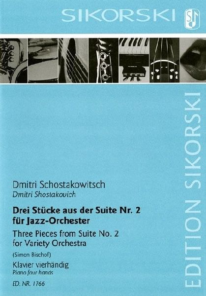 3 Pieces from Suite No. 2 (for Variety Orchestra): Piano Four Hands