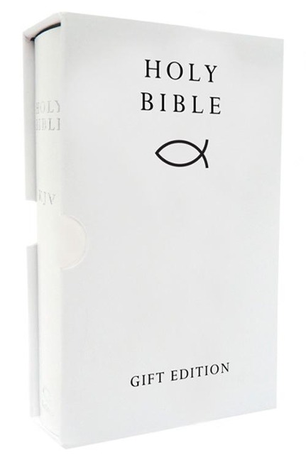 HOLY BIBLE: King James Version (KJV) White Pocket Gift Edition