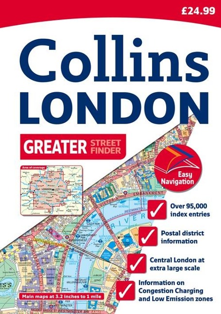 Collins London Greater Street Finder: A4 Edition
