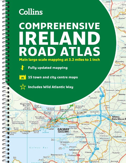 Comprehensive Road Atlas Ireland: Easy to Read, Updated Mapping