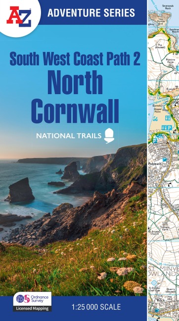 South West Coast Path 2 - North Cornwall: With Ordnance Survey Mapping
