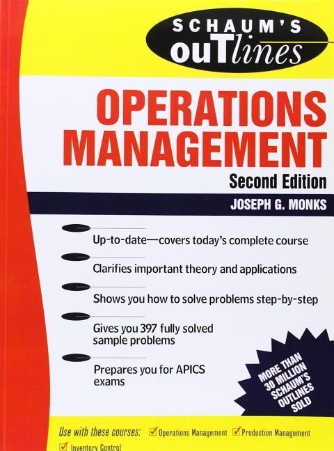 Schaums Outline of Operations Management