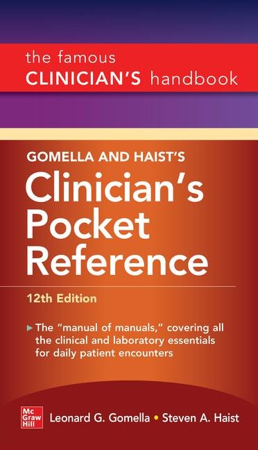 Gomella and Haists Clinicians Pocket Reference, 12th Edition