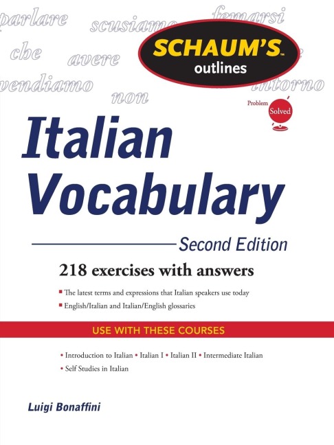 Schaums Outline of Italian Vocabulary, Second Edition