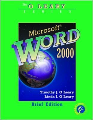 OLeary Series: Microsoft Word 2000 Brief Edition