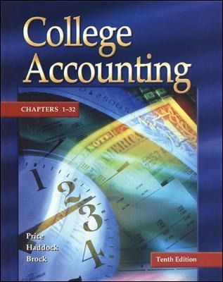 Update Edition of College Accounting Student Edition Chapters 1-25 W/ NT & PW