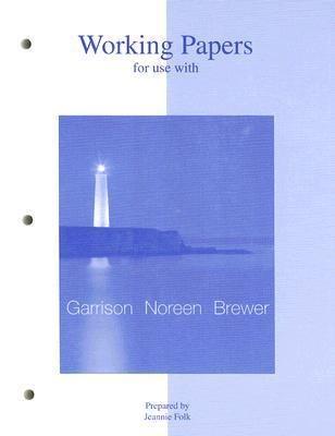 Managerial Accounting Working Papers