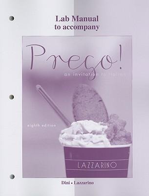 Laboratory Manual to Accompany Prego!: An Invitation to Italian