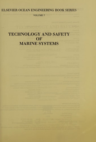 Technology and Safety of Marine Systems