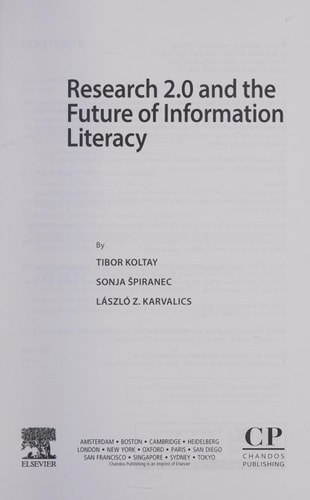 Research 2.0 and the Future of Information Literacy