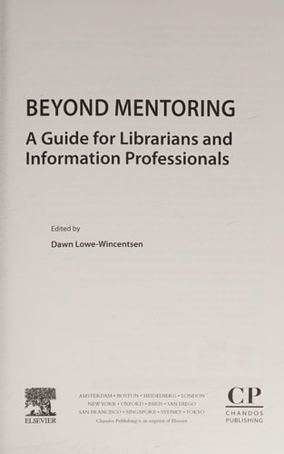 Beyond Mentoring A Guide for Librarians and Information Professionals