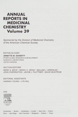 Annual Reports in Medicinal Chemistry