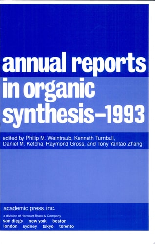 Annual Reports in Organic Synthesis 1993