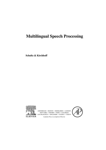 Multilingual Speech Processing