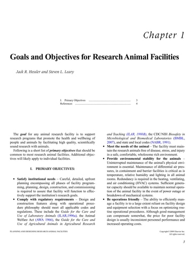 Planning and Designing Research Animal Facilities