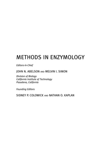 Methods in Methane Metabolism Methanogenesis