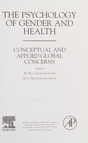 The Psychology of Gender and Health Conceptual and Applied Global Concerns