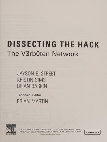 Dissecting the Hack The V3rb0t3n Network