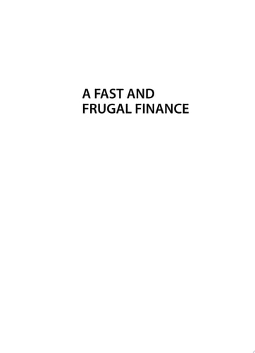 A Fast and Frugal Finance Bridging Contemporary Behavioral Finance and Ecological Rationality