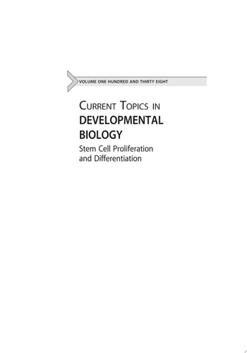 Stem Cell Proliferation and Differentiation