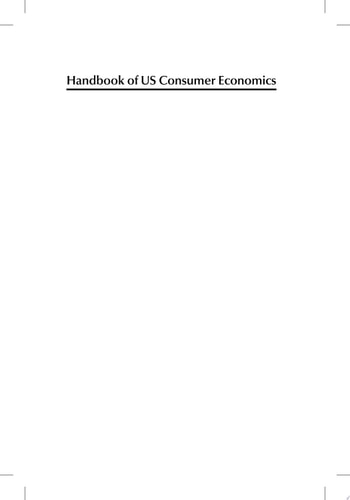 Handbook of US Consumer Economics