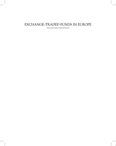Exchange-Traded Funds in Europe