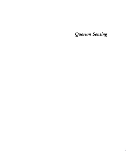 Quorum Sensing Molecular Mechanism and Biotechnological Application