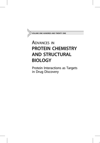 Protein Interactions as Targets in Drug Discovery