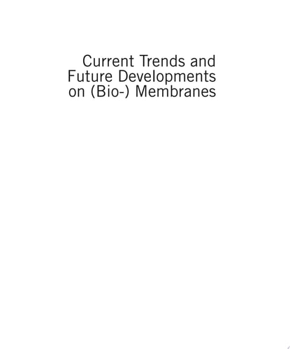 Current Trends and Future Developments on (Bio-) Membranes Recent Achievements in Wastewater and Water Treatments