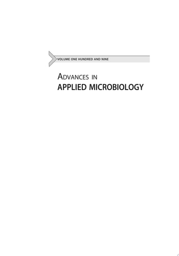 Advances in Applied Microbiology