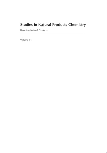 Studies in Natural Products Chemistry Bioactive Natural Products