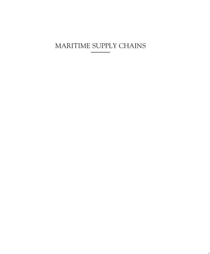 Maritime Supply Chains