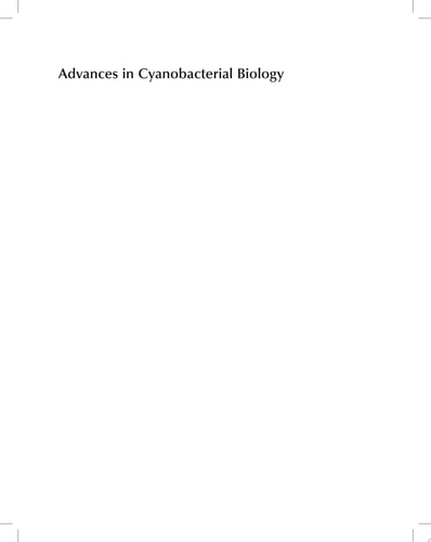 Advances in Cyanobacterial Biology