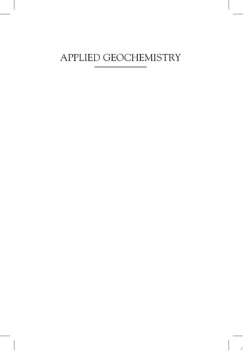 Applied Geochemistry Advances in Mineral Exploration Techniques
