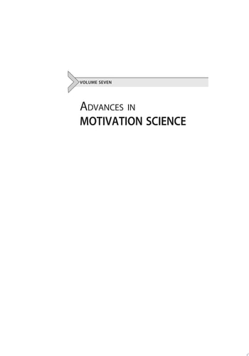 Advances in Motivation Science