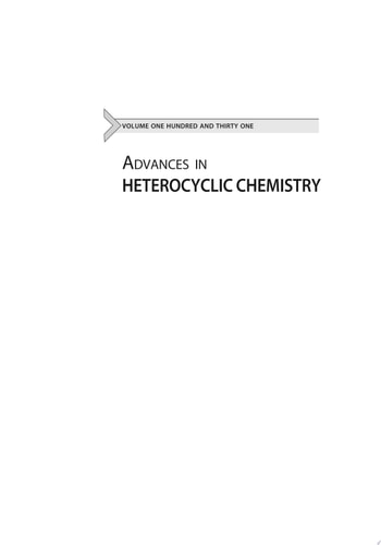 Advances in Heterocyclic Chemistry