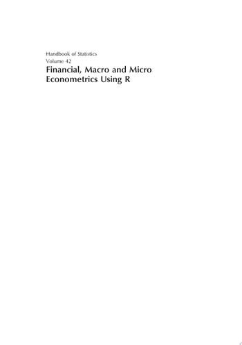 Financial, Macro and Micro Econometrics Using R