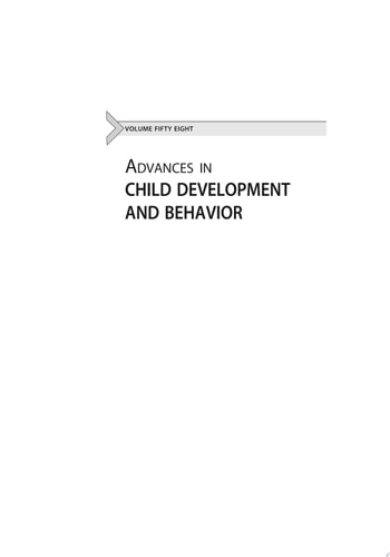 Advances in Child Development and Behavior