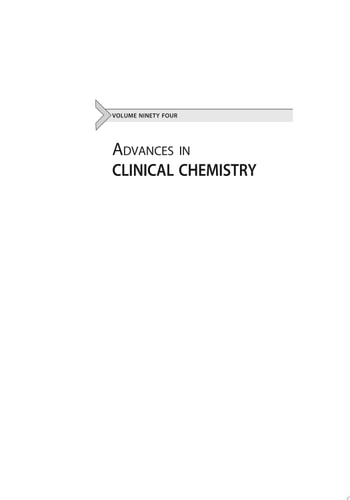 Advances in Clinical Chemistry