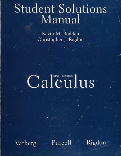 Student Solutions Manual for Calculus