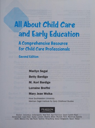 All about Child Care and Early Education A Comprehensive Resource for Child Care Professionals