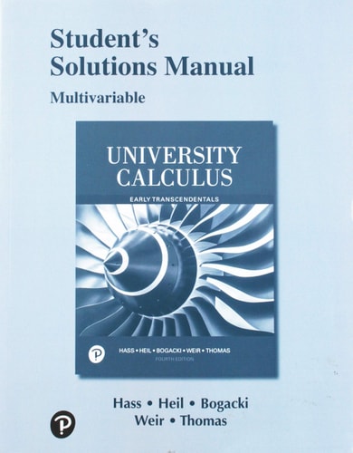 Student Solutions Manual for University Calculus Early Transcendentals, Multivariable